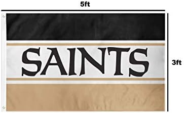 Nova Orleans Saints NFL horizontalna zastava