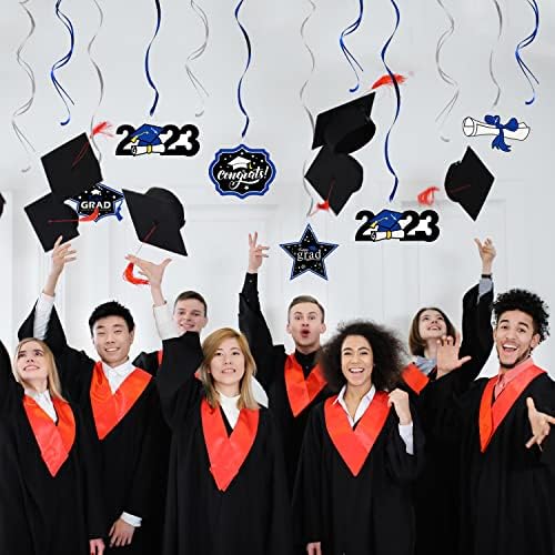 Lingteer čestita, klasa 2023 Swirls Streameri - 12 kom Škola / Početna 2023 Diplomski party Swirls Streameri