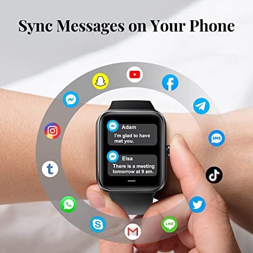 Vrpefit Smart Watch za muškarce, 1,69 dodirni ekran Fitness Tracker za Android iPhone i iPhone, otkucaji