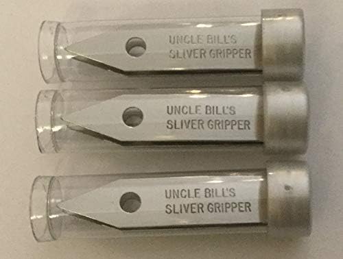 3 pakirajte stric Bill's Sliver Gripper precizne pincete u cijev za ponovno korištenje