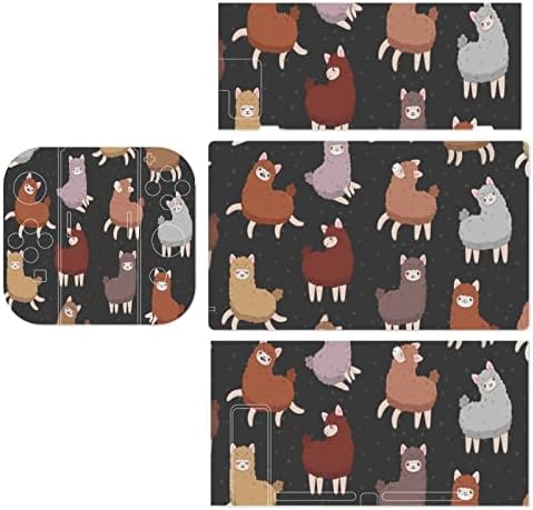 Smiješne naljepnice za pokrivanje kože Llama Alpaca Full Set naljepnice za zaštitu igre Wrap prednje ploče kompatibilne sa Switchom