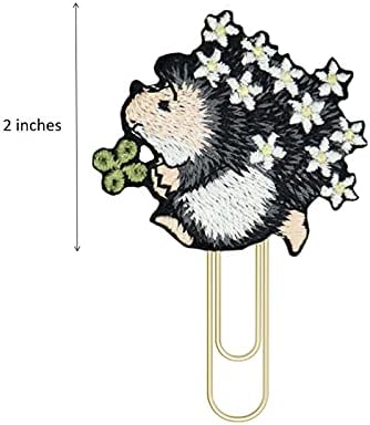 Reeleer ježev sa cvjetnim kopčenim kopčom za planer, oznake, dodaci za vjenčanje, papir, kancelarip,