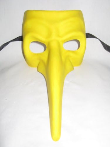 Kanarska žuta nazonska venecijanska maska ​​maska