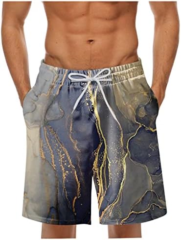 Hehoah Muška kupaca modna modna tiskana tiskana suha havajske kratke hlače sa džepovima