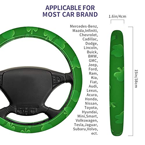 Shamrock slike 3D uzorak navlaka za volan poklopac Središnje konzole za automobil meki poklopac poklopac