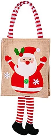Pod krevetom za pohranu mali božićni ukras crtani ispise viseće prugasta torba za noge Svečana dječja poklon