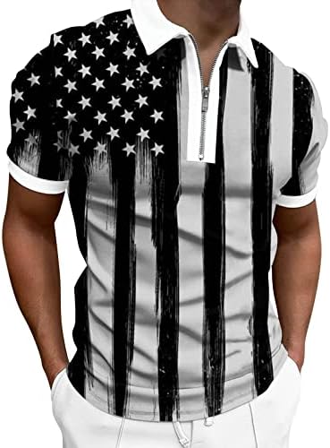 ZXASD Dnevna košulja za dječake 4. jula Smiješne košulje 3xl američke majice za zastave Skraćene rukave za