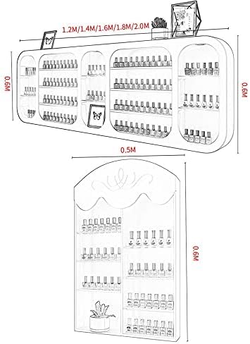 Jinzunbao Viseći veliki kapacitet za skladištenje zaslona, ​​zidni nosač za nokte za nokte, esencijalni