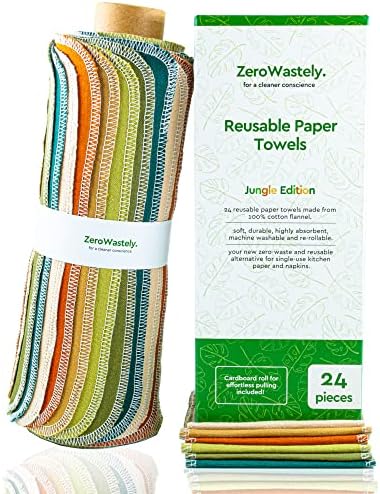 Papirni ručnici za višekratnu upotrebu-paket vrijednosti od 24 papirna ručnika bez papira! - pamuk,