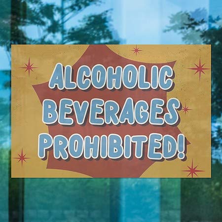 CGsignLab | Alkoholna pića zabranjena - zabluda za prozor Burst 30 x20