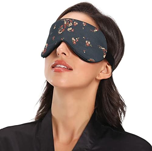 Elegantna cvjetna maska ​​za prozračnu očima za spavanje, hladno osjećati poklopac za spavanje očiju za ljetni