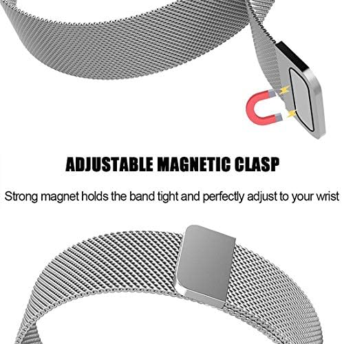 Lomet Metal Magnetic Band kompatibilan sa Galaxy Watch Active 2, 20 mm za zamjenu za zamjenu