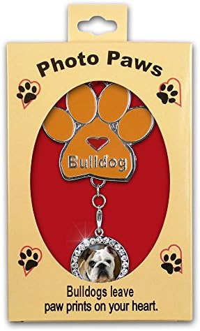 Bulldog božićni ukrasni ukrasni lanac patentni zatvarač - unesite fotografiju svog vlastitog