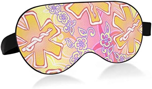 Unisex maska ​​za spavanje Aloha-Ems-ružičasta noćna maska ​​Komforno pokrivač sjenilo za spavanje