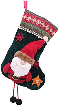 Božićne čarape Veliki Xmas Čarape Dekoracije Santa Snowman Xmas Lik za obiteljski odmor Božićni