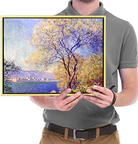 Wieco Art Framedred Canvas Wall Art Antibes viđen iz vrta Salis 1988 Claude Monet slike reprodukcija moderni