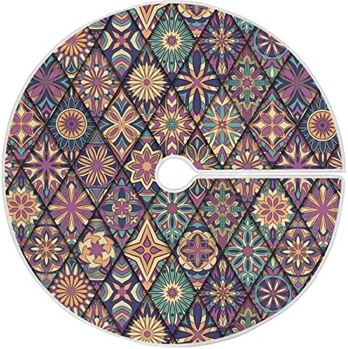 Oarencol Boho Mandala cvjetna plana božićna suknja 36 inčna marokanska etnička boemska Xmas Dekoracije za
