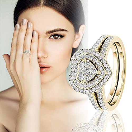 Ženska nakit za vjenčanje puni cirkon ljubavni prstenovi modne dame šuplje prstenje za zglobove