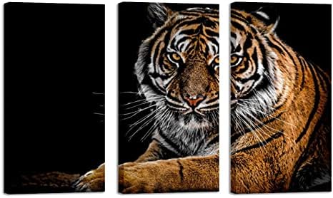 3 komada ulja štampa zidna Umjetnost životinja Tiger slike Moderna slika za dnevni boravak spavaća