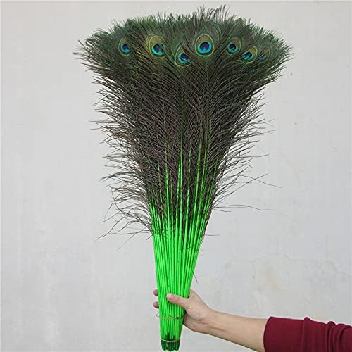 Pumcraft Feather for Craft Beautiful 70cm-80CM / 28-32inch prirodno paunovo perje za zanate Peacock Eyes