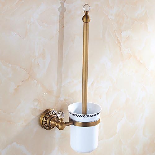 Držači za wc četkice Antikni brončani čvrsti mesing toalet četkica čista keramička kupaonica Pribor WC Borstel