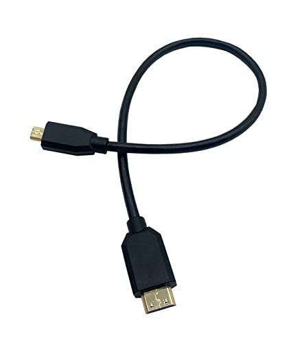 Halokny 8k Micro HDMI do mini HDMI kabl, 1ft 8k @ 60Hz Micro HDMI muški do mini HDMI mužjak velike brzine,