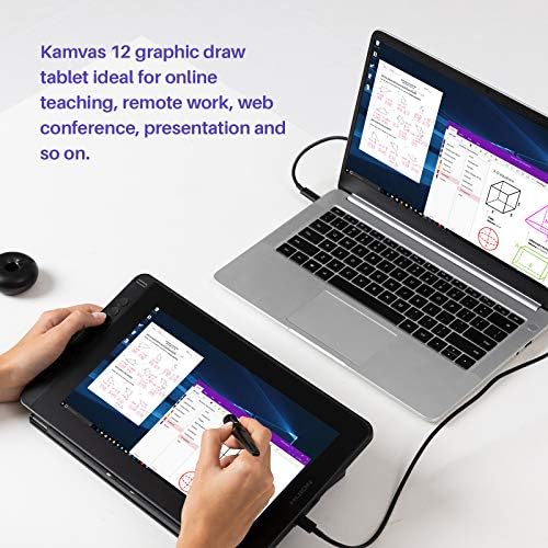 HUION Kamvas 12 grafički Tablet za crtanje sa ekranom potpuno laminiran olovka bez baterije nagib 8192 nivoa