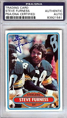 Steve Furness autogramirana 1980 kartica 111 Pittsburgh Steelers PSA / DNK 83921561 - NFL AUTOGREME
