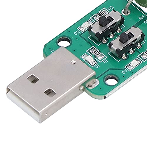 EUJGoov 2pcs USB tester opterećenja otpornika pražnjenja banke 5V1A / 2A / 3A Skladišna otpornost na opterećenje