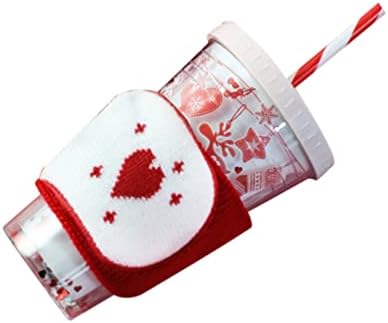 Nolitoy božićna slama Slaw Akrilna čaša ledena čaša za kafu Plastična boca vode sa pušačkim rukavima poklopca