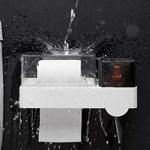 SMLJLQ toilet Home multifunkcionalni stalak za odlaganje zidna vodootporna papirna cijev, pravougaonik