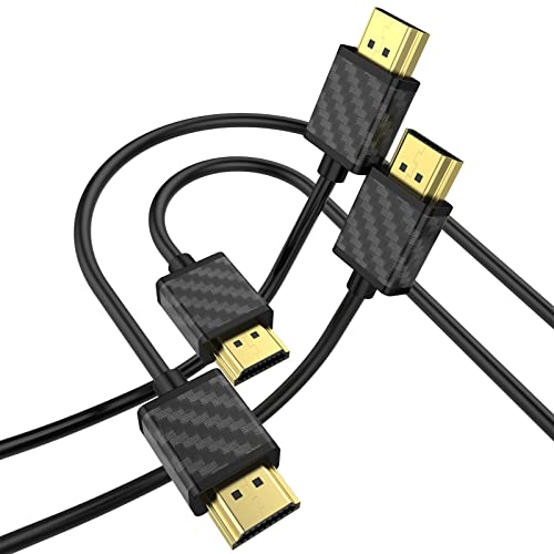 Soeybae 4K HDMI kabel 3FT, HDMI 2.0 nosači kabela 4k @ 60Hz, 3D, 2160p, 1080p, Ethernet, HDCP 2.2, luk, kompatibilan za PS5 / PS4, Xbox One, HDTV