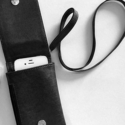 Čokoladna igla Hrskavi slatki ledeni telefon novčanik torbica Viseća mobilna torbica Crni džep