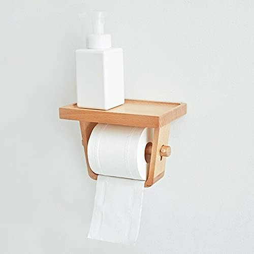 Akkis tkivo 1pc kupaonica toaletni papir Držač za domaćinstvo toaletni tkivni kutija papirna cijev drveni nosač toaleta