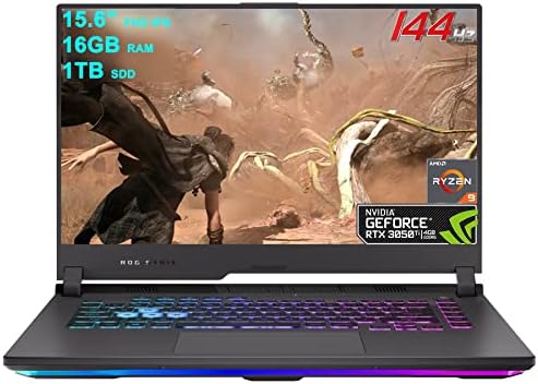 Asus Rog Strix G15 G513 Gaming laptop 15.6 FHD IPS 144Hz AMD Octa-Core Ryzen 9 5900HX 16GB RAM 1TB SSD GeForce