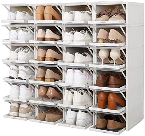 Uqiangija uklonjiva sa prozirnim kutijama za cipele za pohranu Skladište 3 plastične kutije Kućni tekstilni