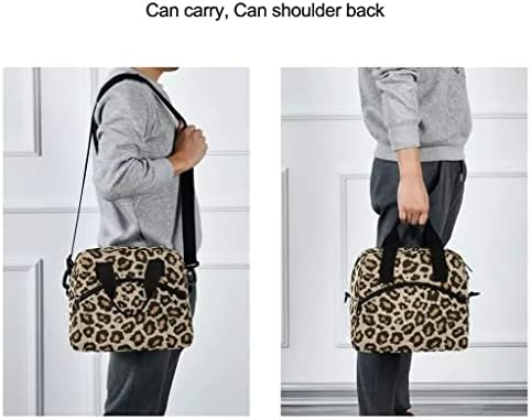 LIRUXUN Muška Ženska izolacijska termo torba za ručak svježe čuvanje velike Leopard štampane torbe