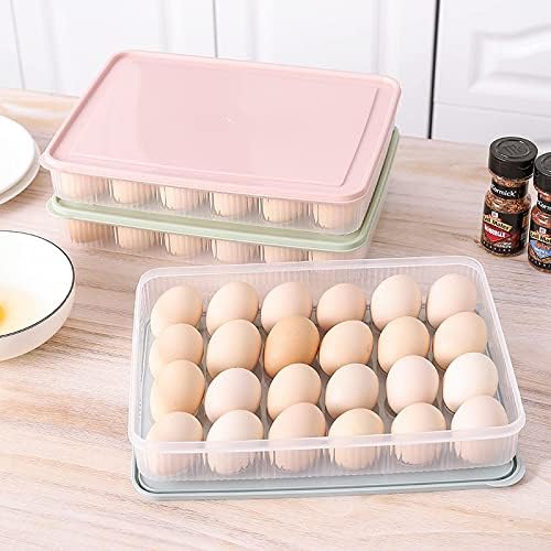 ONYIL frižider za čuvanje jaja Crisper 24 pretinac za jaja Grid ladica za jaja kuhinja sa poklopcem