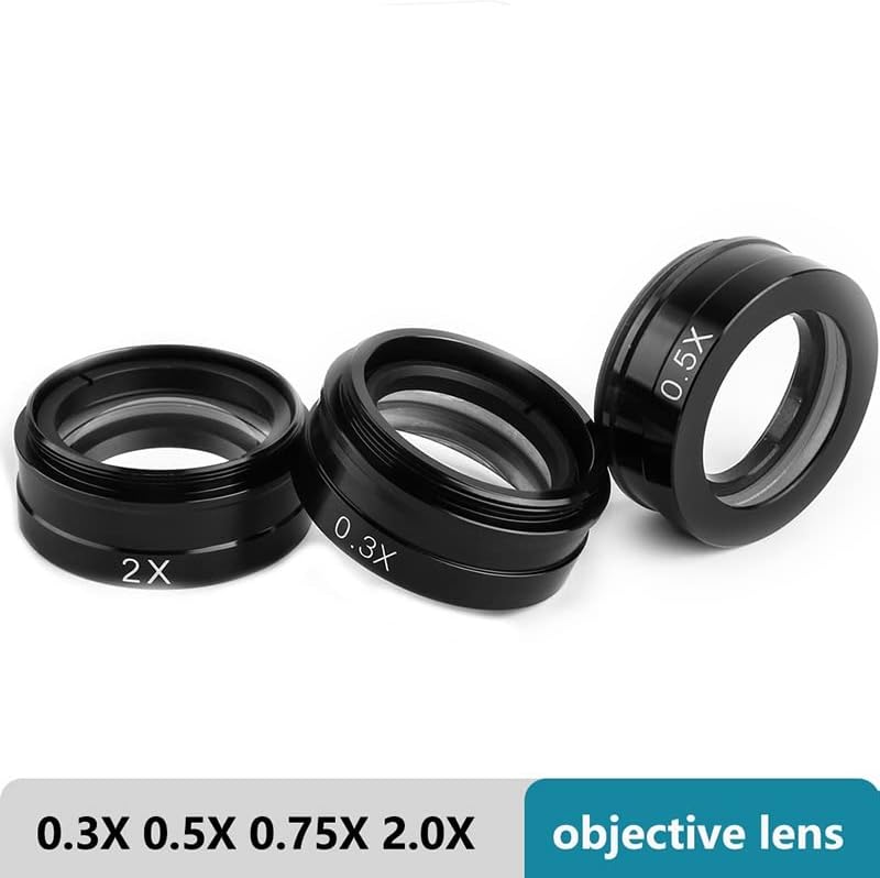 Oprema za mikroskope 0,75 X / 0,3 X / 2X / 0,5 X Objective Glass Lens WD165 za 180x 130x Zoom
