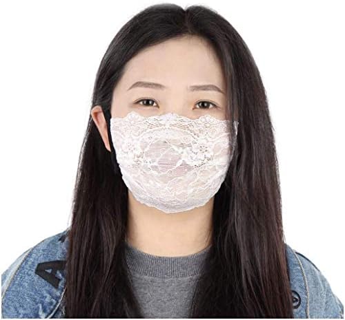 Čipkasta maska za lice marke MJoffee, elegantna i prozračna Navlaka za lice, za višekratnu upotrebu i pranje