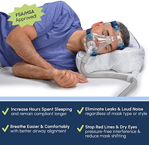 Contour CPAPMax jastuk 2-u-1 Podesivi memorijski jastuk za bolje spavanje sa Pap mašinom uključuje