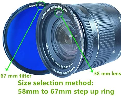 58 do 82 mm Korak gore adapterski prsten, 58 mm objektiv do 82 mm filter