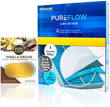 Pureflow kabinski filter za vazduh PC4255X i osvježivač zraka od vanilije sa eliminatorom mirisa - Odgovara 2012-16