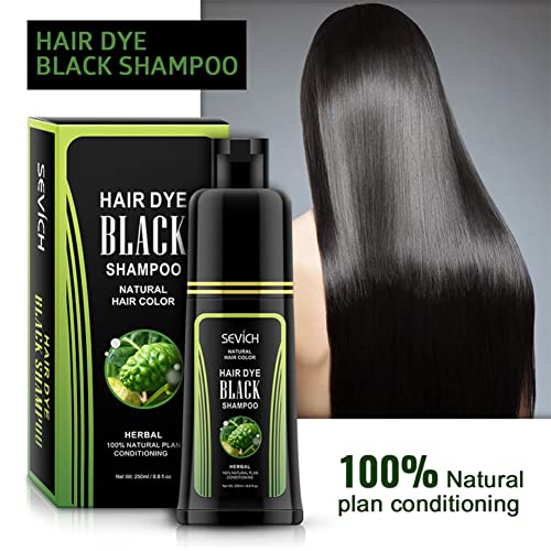 Prirodni crni šampon za kosu, dobra primjenjivost White Hair Removal Dye šampon za bojenje kose Instant