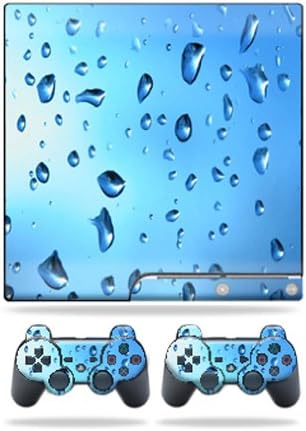 MightySkins koža kompatibilna sa Sony Playstation 3 PS3 Slim Skins + 2 kontroler Skins naljepnica kapljice vode