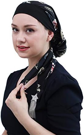 Hemoošto pokrivanje elastičnih turbana za žene duge glave za glavu za kosu