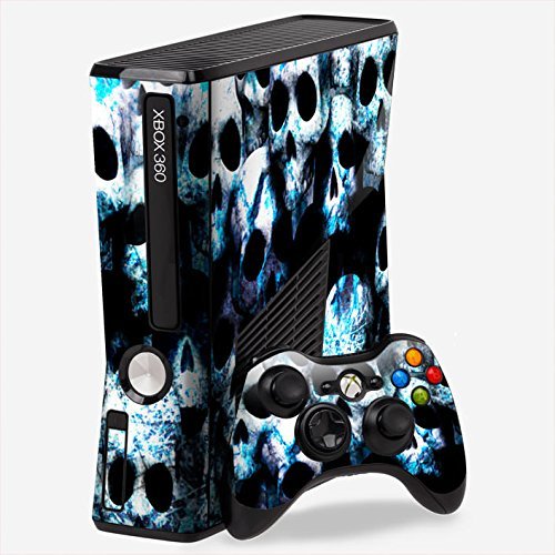 Xbox 360 Naljepnice Za Kožu Dizajn Plave Lobanje Sa Kožom Kontrolera