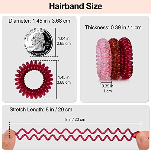 JessLab spiralne vezice za kosu, 20 kom Traceless Telefonske vezice za kosu bez nabora spiralna