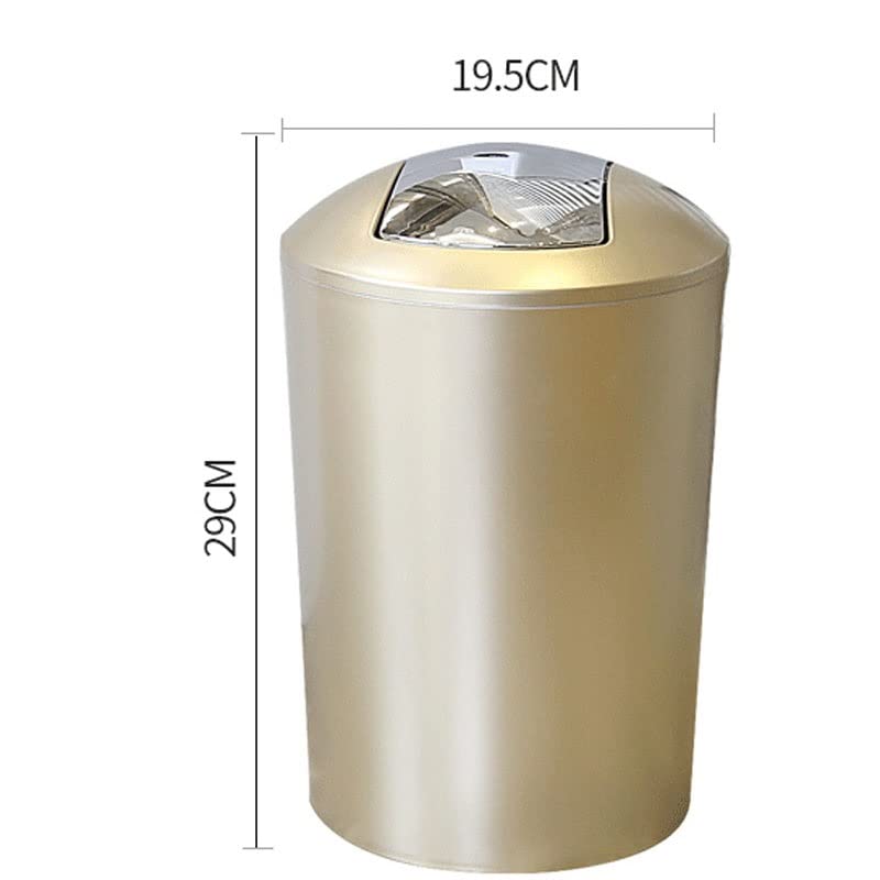 UxZDX Zlatni shake poklopac plastične kante za smeće za kuhinju kupatilo wc