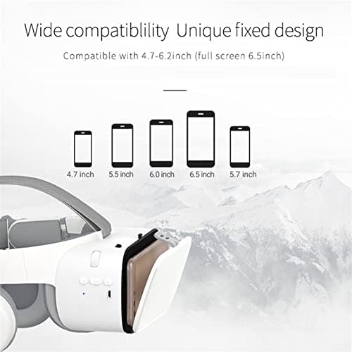 NUOPAIPLUS VR slušalice, 3D VR naočare Bluetooth VR kaciga virtuelna stvarnost slušalice za pametne telefone naočare za dvogled za IMAX filmove & amp; Igrajte igre
